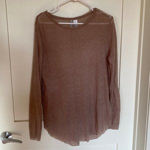 H&M Long sleeve sheer shirt